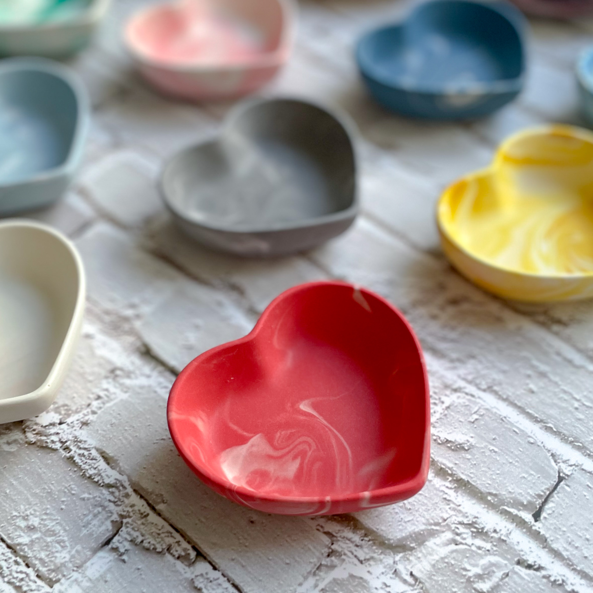 XS Heart Tray (Marble) – Jhoou Studio